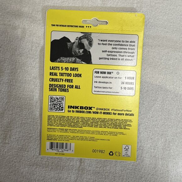 Inkbox Temporary Tattoos, Lotus+Peony , Travis Barker - Picture 4 of 4